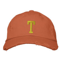 Étiqueter la lettre initiale T Casquette de bal