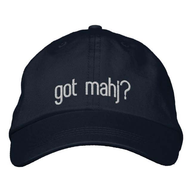 Brodée eu ai mahj? Casquette de Baseball (Devant)