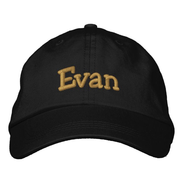Brodée Evan Casquette / Casquette de baseball personnalis (Devant)