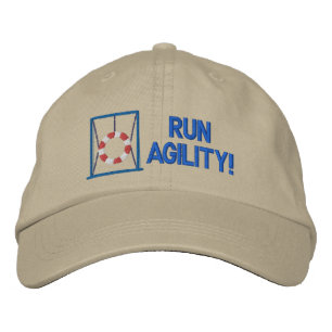 Brodée Exécuter le Casquette Brodé Agilité