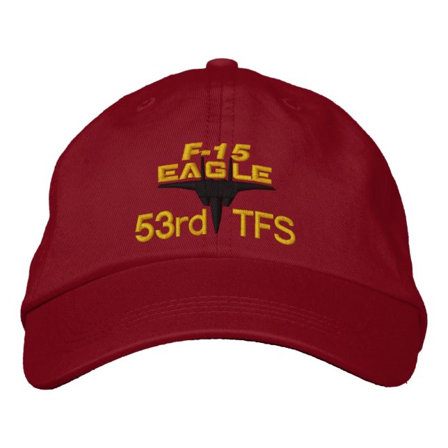 Brodée F-15 High Tech Eagle Casquette de golf (Devant)