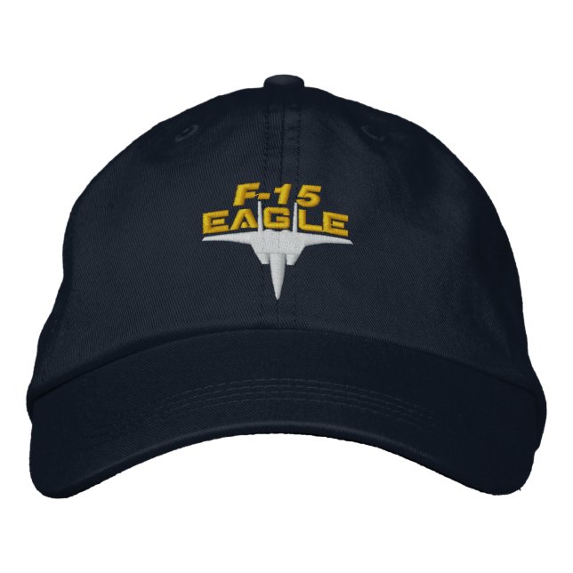 Brodée F-15 High Tech Eagle Casquette de golf (Devant)