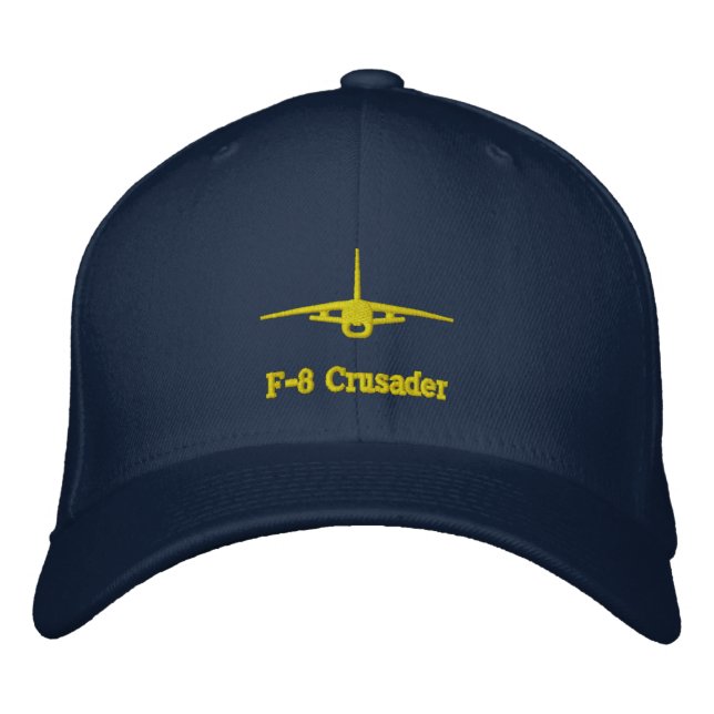 Brodée F-8 Crusader Golf Casquette W/Call Connexion arriè (Devant)