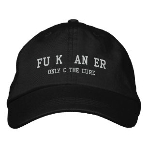 Brodée F Casquette du cancer