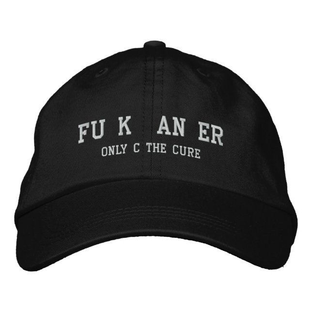 Brodée F Casquette du cancer (Devant)