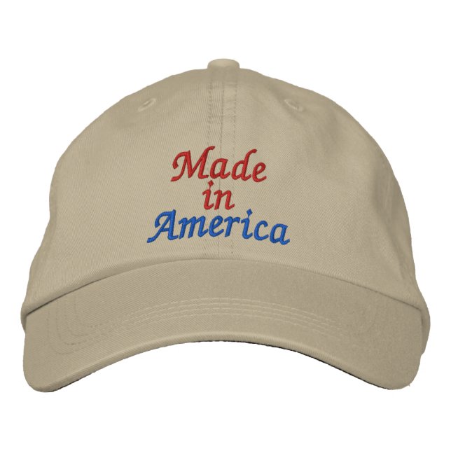 Brodée Fabriqué en Amérique Casquette par SRF (Devant)