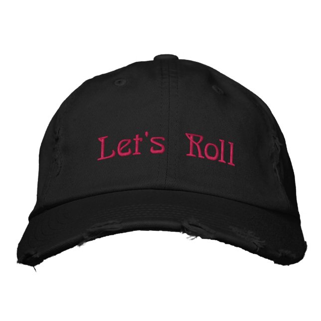 Brodée Faisons rouler le Casquette de baseball (Devant)
