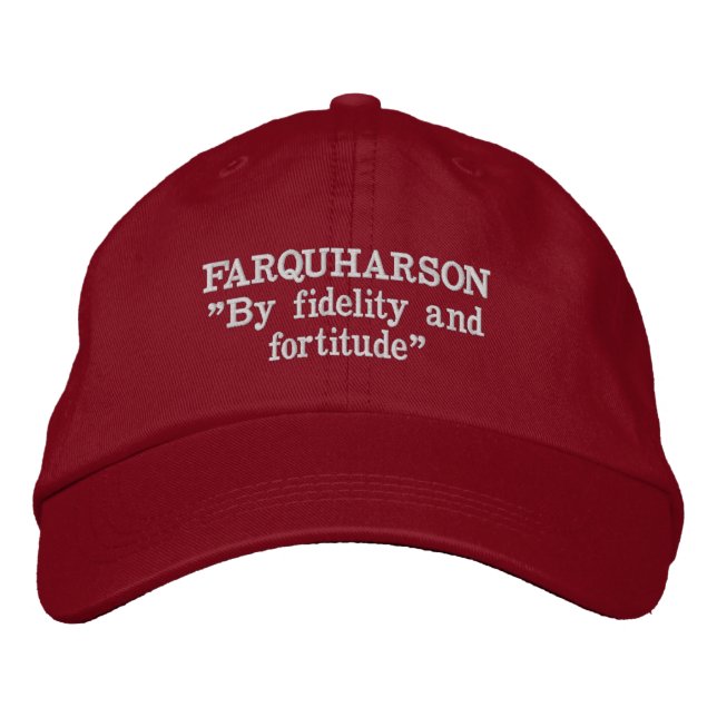 Brodée Farquharson Clan Motto Casquette brodé (Devant)