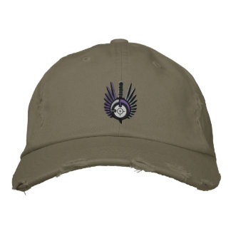Brodée Fateof Destinee Distressed Fatigue Casquette vert