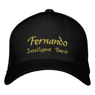Brodée Fernando Nom Casquette / Casquette