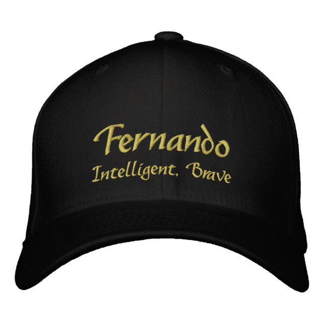 Brodée Fernando Nom Casquette / Casquette (Devant)