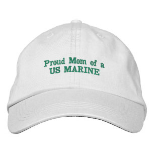 Brodée Fier maman d'un casquette brodé US MARINE