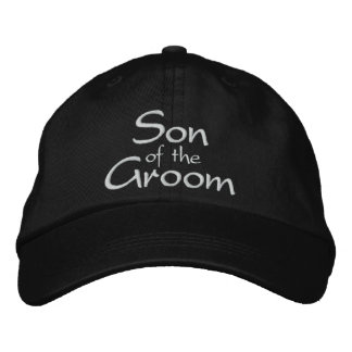 Brodée Fils du Casquette Mariage brodé de la chambre