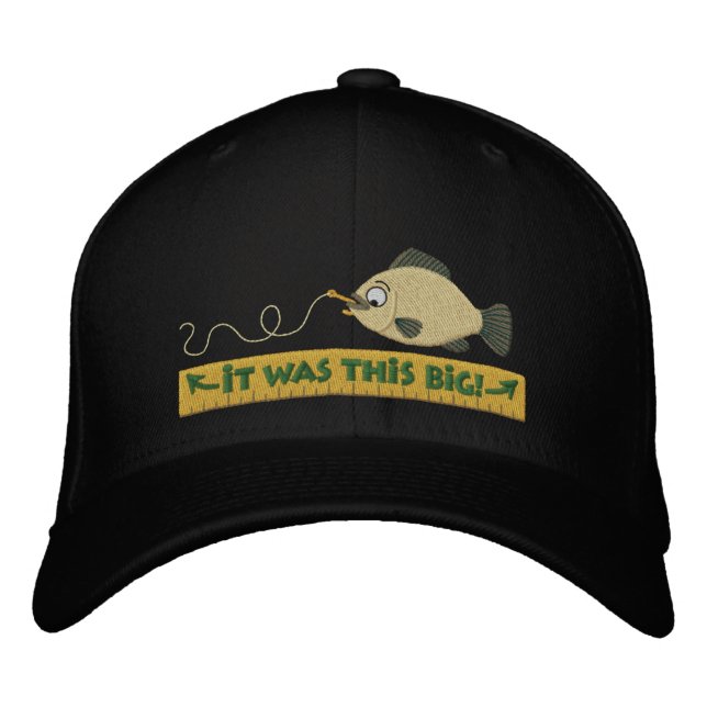 Brodée Fish Tales humour de pêche casquette (Devant)