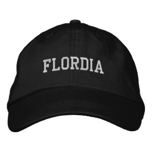 Brodée Floride brodé Casquette ajustable noir