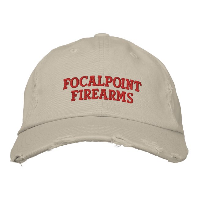 Brodée FocalPoint Casquette Chino en détresse armes à feu (Devant)