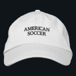Brodée Football américain casquette brodé<br><div class="desc">Casquette brodé soccer américain</div>