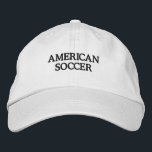 Brodée Football américain casquette brodé<br><div class="desc">Casquette brodé soccer américain</div>