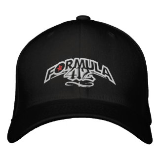 Brodée Formula412 - Casquette de logo Rocker - NOIR