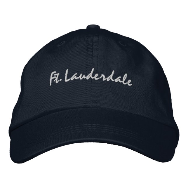 Brodée Fort Lauderdale Floride Casquette de baseball brod (Devant)