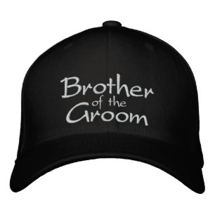 Brodée Frère du Casquette Mariage brodé de la chambre