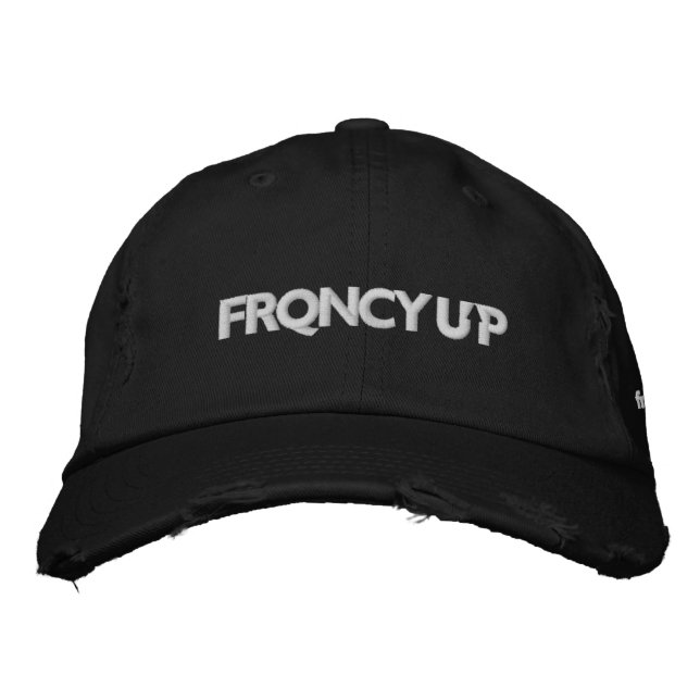 Brodée FRQNCY UP Casquette noir (Devant)