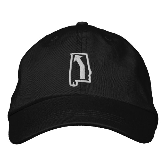 Brodée Gauche En Alabama Casquette Réglable De Base (Devant)