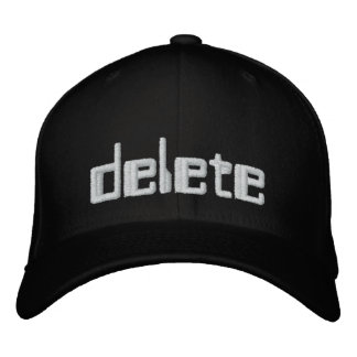 Brodée geek casquette brodé "Delete" 1337 pwn