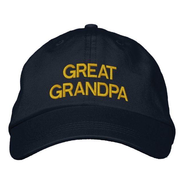 Brodée Grand grand-père casquette brodé (Devant)