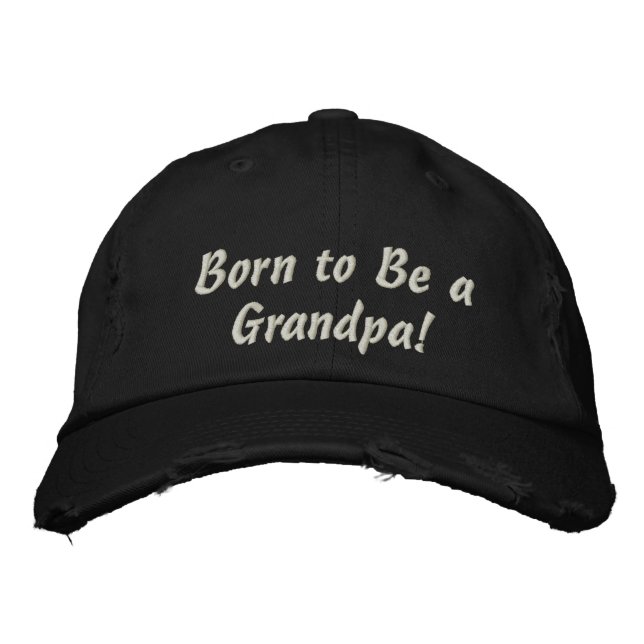 Brodée Grand-père ! casquette réglable (Devant)