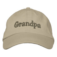 Grand-père Mocha Brodé Casquette / Casquette de ba