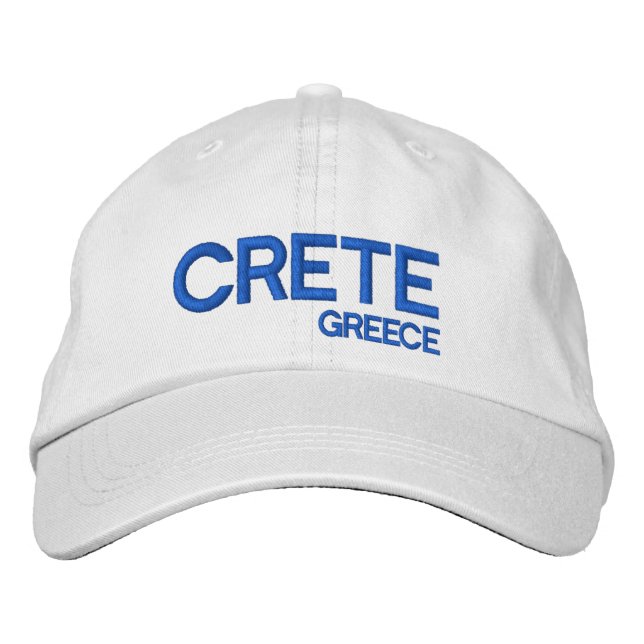 Brodée Grèce Crète* Casquette réglable (Devant)
