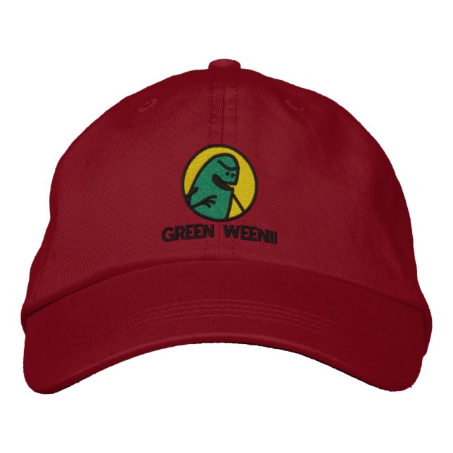 Brodée Green Weenii Logo Casquette (de luxe) (Devant)