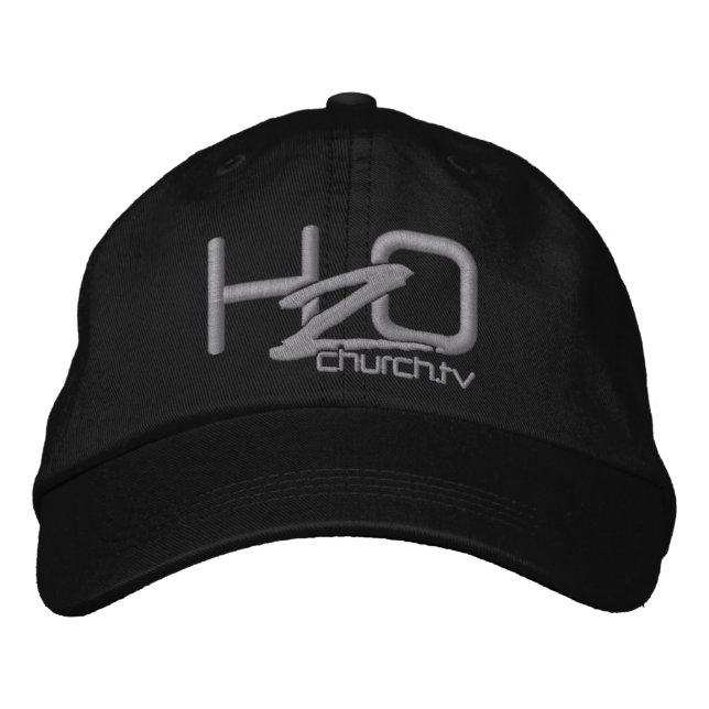 Brodée H2OChurch.tv = Casquette de logo brodé (Devant)