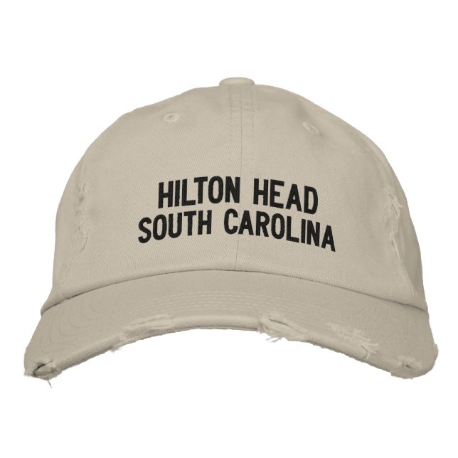 Brodée Hilton Head, Caroline du Sud Casquette brodé (Devant)