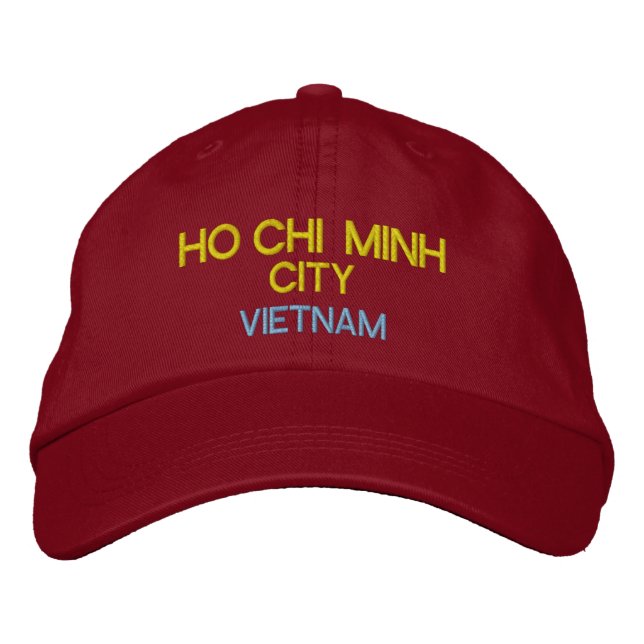 Brodée Ho Chi Minh Ville (Saigon) Vietnam Casquette bridé (Devant)