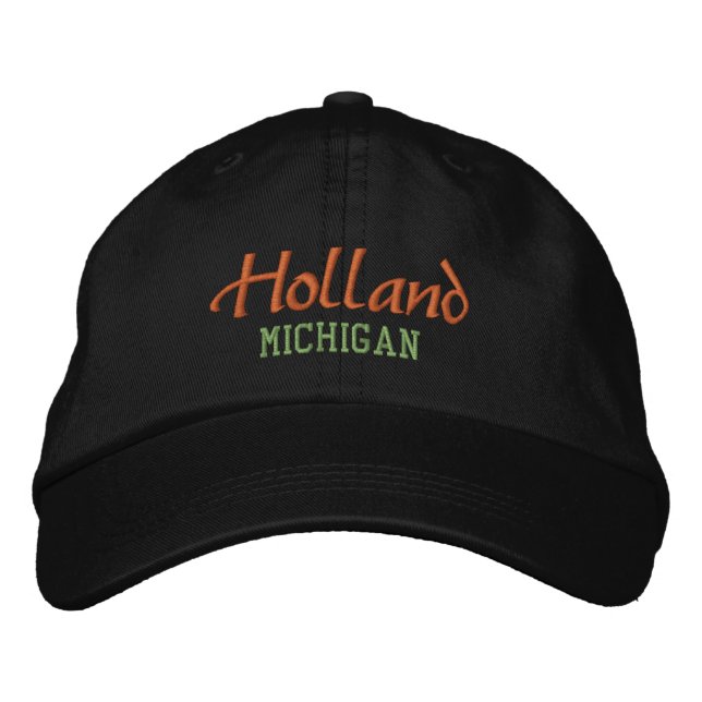 Brodée Holland Michigan Casquette de baseball brodé (Devant)