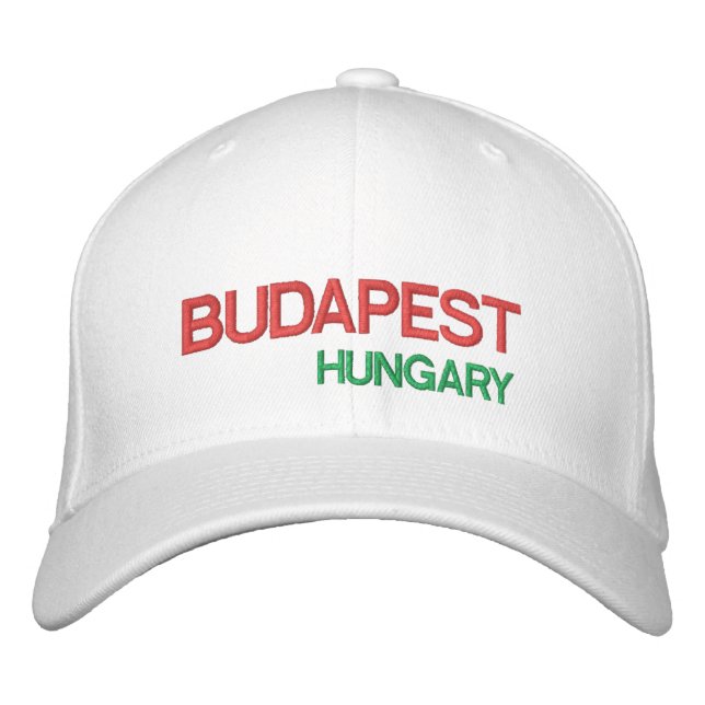Brodée Hongrie Budapest Casquette personnalisé Budapest S (Devant)