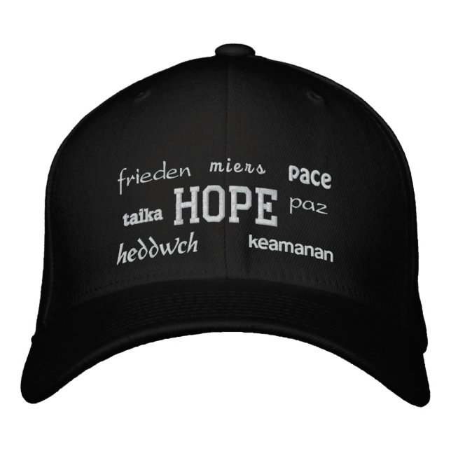 Brodée Hope - Casquette brodé (Devant)