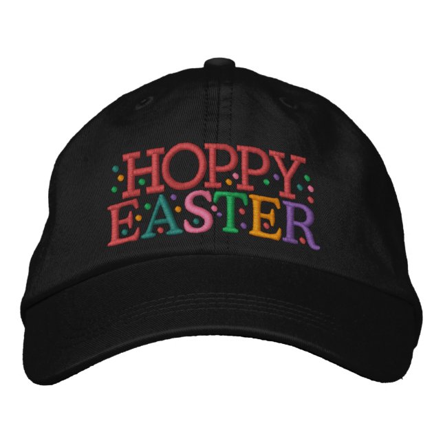 Brodée HOPPY EASTER Casquette par SRF (Devant)