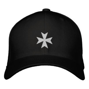 Brodée Hospitalers Noir Brodé Casquette