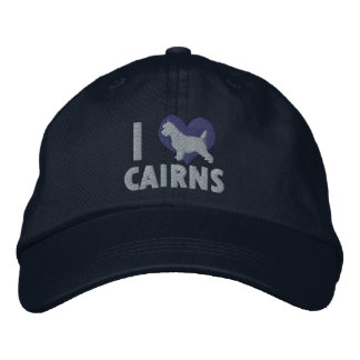 Brodée I Love Cairns Brodé Casquette (Bleu)