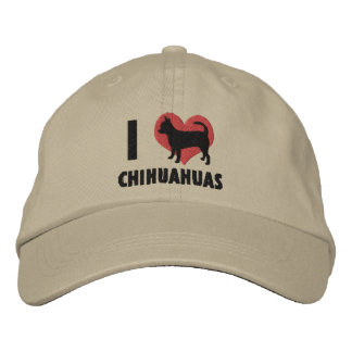Brodée I Love Chihuahuas Casquette brodé