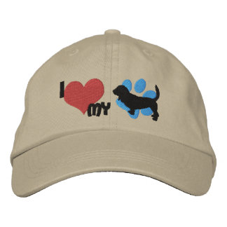 Brodée I Love my Basset Hound Casquette brodé