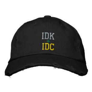 BRODÉE IDK + IDC CASQUETTE CASQUETTE USA