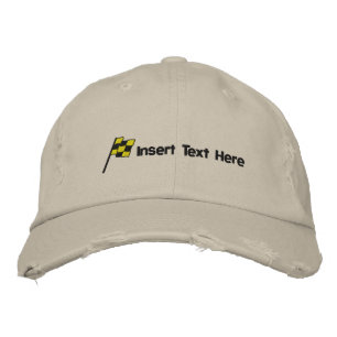 Brodée Indicateur de course personnalisé Casquette brodé