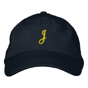 Brodée INITIAL "J" Designer Casquette