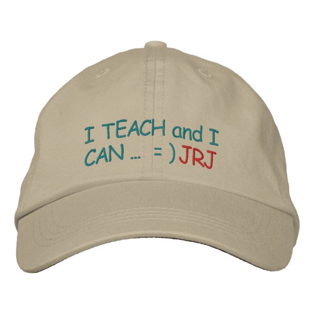 Brodée Initialisez votre Casquette "Enseignants CAN" - SR (Devant)