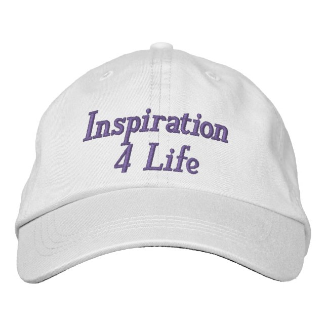 Brodée Inspiration 4 Casquette réglable personnalisé à vi (Devant)