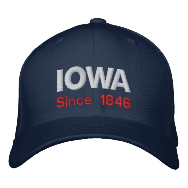 Brodée Iowa depuis 1846 Casquette (Devant)